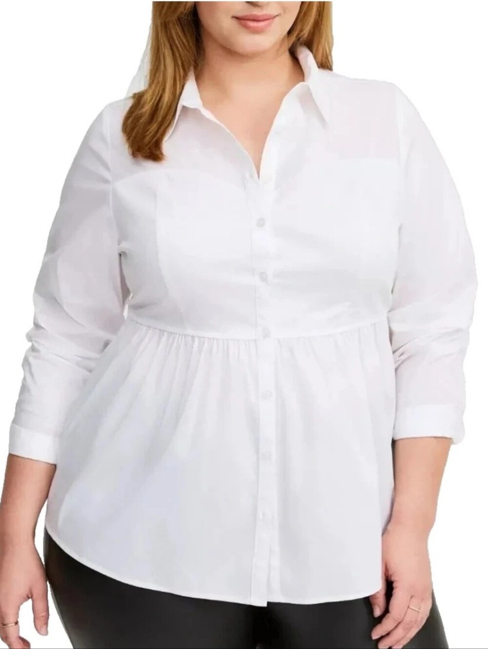Torrid‎ Corset Detail Poplin Shirt